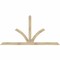 Ekena Millwork Richland Rough Sawn Timber Gable Bracket, Douglas Fir, 96"W x 48"H x 4"D x 4"F, 12/12 Pitch GBW096X48X0404RIC00RDF - alternate 1